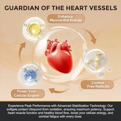 ZEBORA Ubiquinol CoQ10 200mg 120 Softgels 4in1 Heart Energy Antioxidant Gluten
