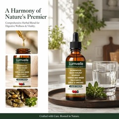 LUMVELLE Wild Harvested Wormwood Herbal Liquid Botanical Supplement Drops 60ML