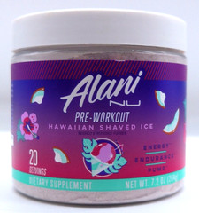 Alani Pre-Workout Hawaiian Shaved Ice, 20 Servings, 7.2 Oz., Exp. 12/26+