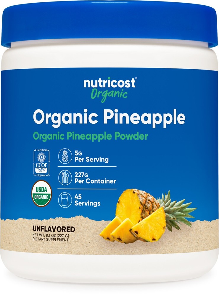 Nutricost Organic Pineapple Powder (8 OZ) – Non-GMO and Gluten Free