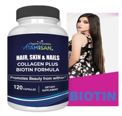 Top Secret HAIR, SKIN, + NAILS Collagen Biotin THE BEST FORMULA LIFE US 120