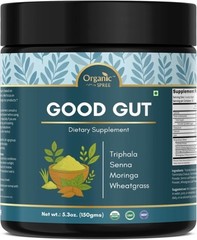 Organic Good Gut Powder 5.3oz – Ayurvedic Triphala Senna Moringa Digestion Blend