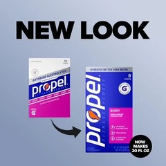 Propel Zero Sugar Berry Electrolyte Drink Mix Packets 8 Count 0.11 oz-free ship*