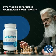 Memora Capsules – Premium Supplement for Memory, Focus & Brain Energy – 3 Pack