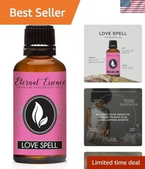 Love Spell Type Fragrance Oil 30ml – for Candle, Soap Making, Aromatherapy, …