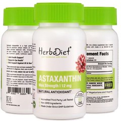Astaxanthin 12mg Capsules – High Strength Antioxidant for Heart & Skin Health