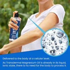 Pure Magnesium Oil Spray 12oz – Topical 12 Fl Oz (Pack of 1), Clear