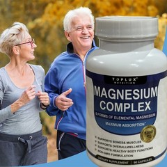 `Toplux Nutrition Magnesium Complex 1000mg Supports 8 Elemental Magnesium US