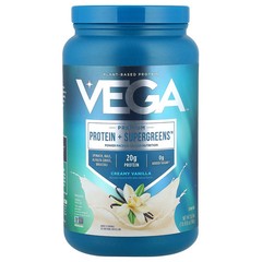 2 X Vega, Premium, Protein + Supergreens�, Creamy Vanilla, 1 lb 10.8 oz (760 g)
