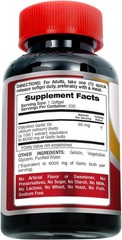 Garlic Pills 6000 mg Equivalent 200 softgels Organic Garlic 200 Softgels Garlic