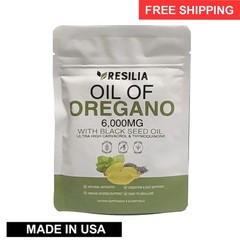 2 in 1 Oil of Oregano & Black Seed Softgels with Carvacrol , Immune Support US