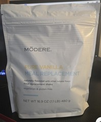 Modere Vanilla Meal Replacement Shake 16.9oz (1.1lb) Vegan Non-GMO Exp: 10/26