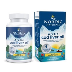 Nordic Naturals Arctic Cod Liver Oil, Lemon – 90 Soft 90 Count (Pack of 1)