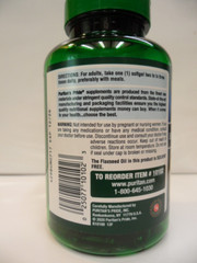 HIgh Lignan Flaxseed Oil Natural/Organic 1,000 mg Omega-3, 6 & 9 120 Softgels