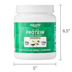 Equate Plant-Based Protein Supplement Smooth Vanilla 13.4oz