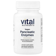 2 X Vital Nutrients, Vegan Pancreatic Enzymes, 90 Vegan Capsules