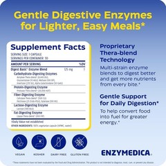 Enzymedica Digest Basic – Digestive Enzyme Supplement for Women & Men