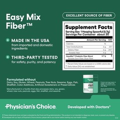 Physician’s Choice Easy Mix Fiber Powder 7.1oz Digestive Health Prebiotic