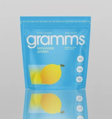 （457g)Gramms Lemonade Clear Whey Isolate, 20g Protein, 0 Sugar Grass-Fed Powder