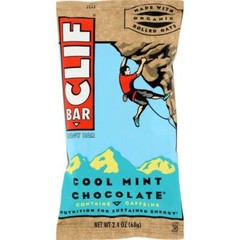 Clif Bar Organic Energy Bar Cool Mint Chocolate 2.4 Oz Pack Of 4