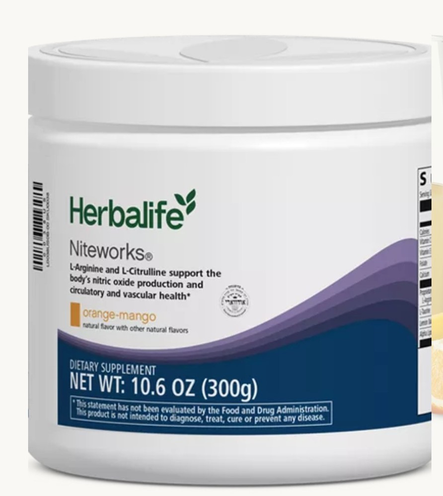 Herbalife Niteworks Orange 🍊 -Mango 🥭 Flavor – 10.6 Oz.- 30 Servings
