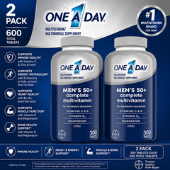 2-Pack One A Day Men’s 50+ Healthy Advantage Multivitamin, 300 Tablets