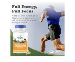 Ridgecrest Herbals AdrenaLove Stress Energy Focus Mood Support Supplement 60caps