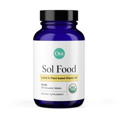 Ora Organic Vitamin D3 2000IU – Vegan Vitamin D Chewables from Lichen for Bon…