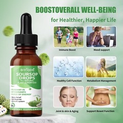 Soursop Graviola Liquid Drops 1800mg – Premium Antioxidant Support for Immune