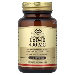 2 X Solgar, Megasorb CoQ-10, 400 mg, 30 Softgels