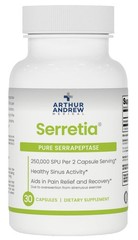 Arthur Andrew Medical, Serretia, Serrapeptase Formula for Muscle and Sinus