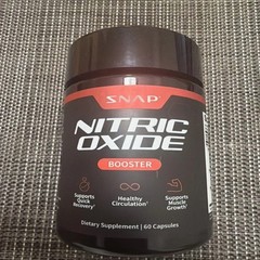 Snap Nitric Oxide Booster 60 Caps, Muscle & Circulation Wellness – 1/2 Bottles