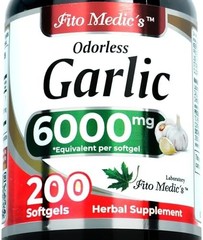 FITO MEDIC’S Garlic Pills | Garlic Supplements | 200 Softgels.