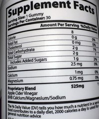 Keto Bites Weight Loss Support Supplement Keto ACV Gummies 525 mg NEW