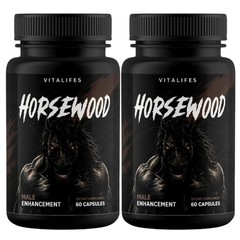 (2 Pack) Horsewood Male Support Supplement, Horse Wood Male Pills (120 Capsules)
