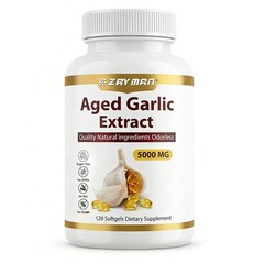 Aged Garlic Extract –120 Count Odorless Garlic Supplement Immune Support