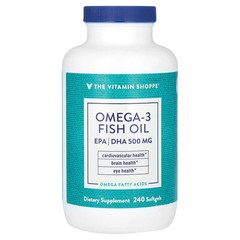 2 X The Vitamin Shoppe, Omega-3 Fish Oil, 240 Softgels