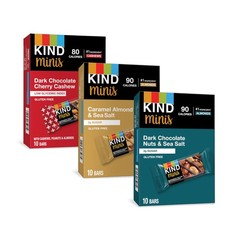 Bar Minis, Variety Pack, Dark Chocolate Nuts and Sea Salt, Caramel Almond Sea…