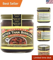 Vegetarian No Beef Base – 8oz Jar, Makes 9.5 Quarts of Flavorful Broth