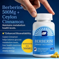 B Beworths Liposomal Berberine HCL 500mg Milk Thistle NAC Liver Detox 120ct