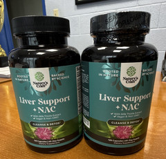 Nature’s Craft Liver Support + NAC Capsules w/ Milk Thistle, 120 Vegan Non-GMO