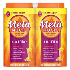 Metamucil MultiHealth Fiber 260 Doses Orange Smooth with Real Sugar Exp 9/2027