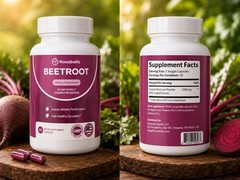Rosabella beetroot dietary supplement capsules 1300mg 30day supply