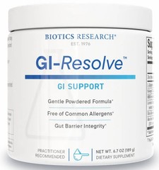 Biotics Research GI-Resolve Powder 6.7oz 189g L-Glutamine Gut Barrier GI Support