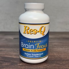 Res-Q Brain Focus – Memory & Focus- 180 Caps – New – Free Shipping – Exp: 02/26