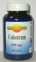 Colostrum 650mg 30% lgG 180 Capsules – Immune Support