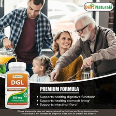 3 Pack Best Naturals DGL Chewable 380 mg 180 Tablets