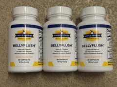 3x Lot Simple Promise BellyFlush Digestive Cleanse 60 Capsules NEW Exp 07/2027