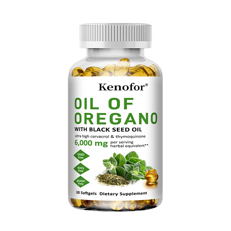 Oregano Oil 6000 mg 120 SOFTGELS Capsules | Contains Carvacrol |IMMUE SUPPORT