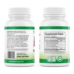 1-3Pack Med Free Living Factor 5 Joint Muscle Support Capsules 120 Count